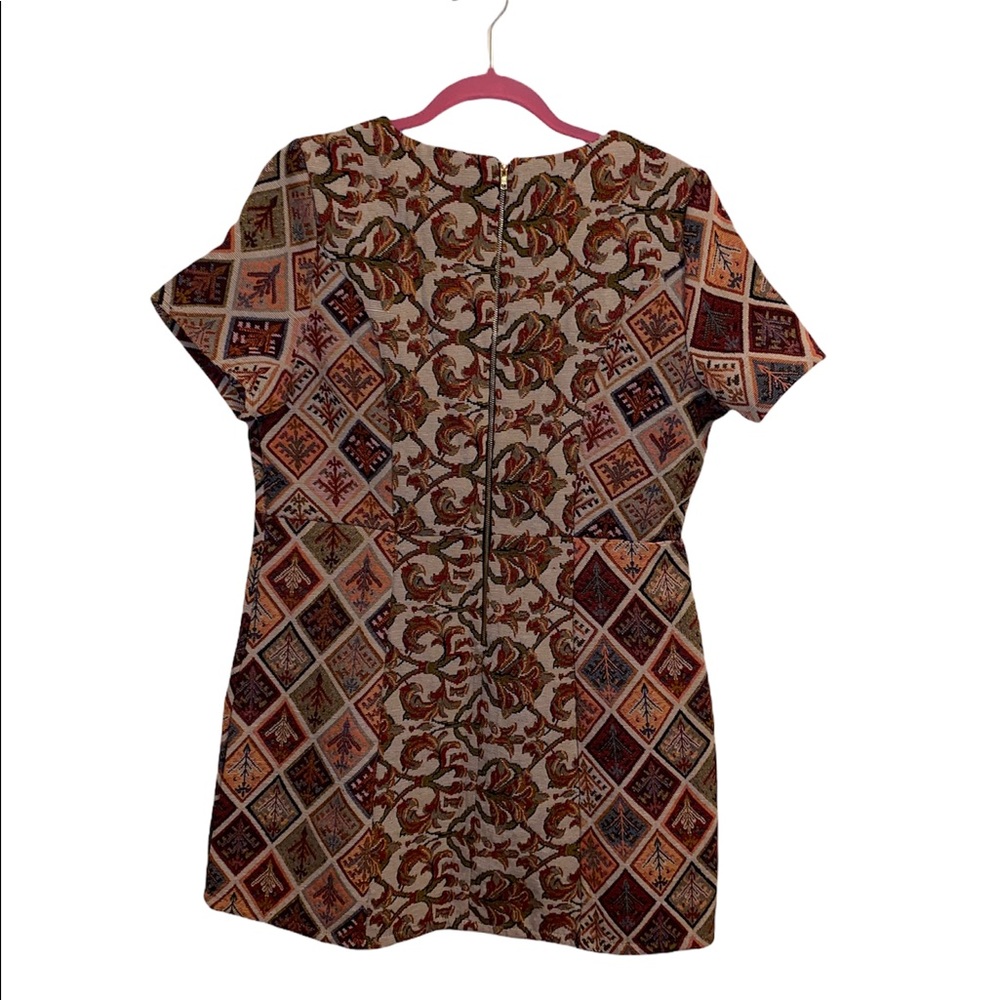 Multi Patterned Shift Dress - image 3